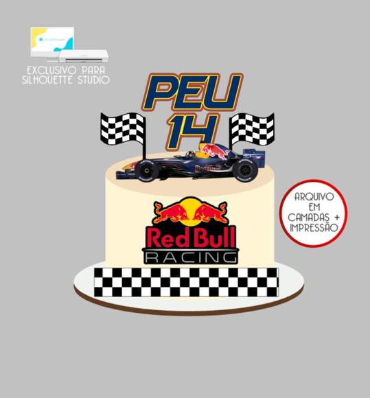 2441 - Arquivo Topo de Bolo Redbull Racing