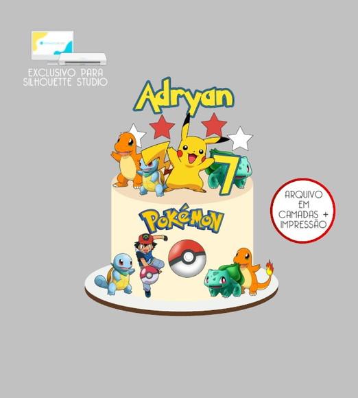 2603 - Arquivo Topo de Bolo Pokémon
