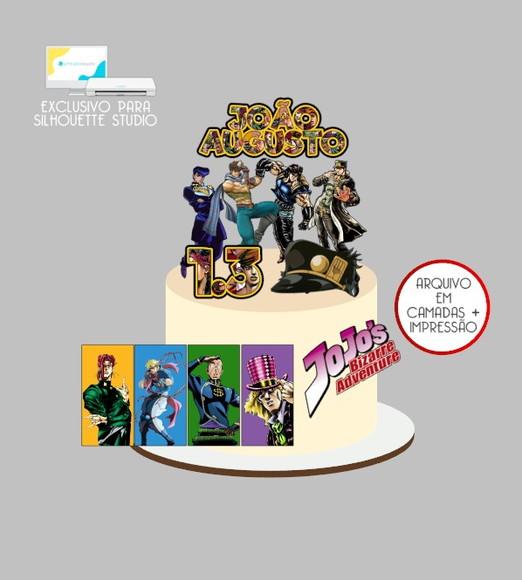 2612 - Arquivo Topo de Bolo Jojo's Bizarre Adventure