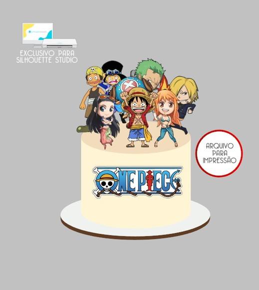 2627 - Arquivo Topo de Bolo One Piece Baby