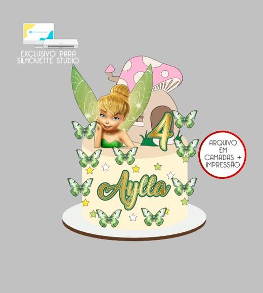 2660 - Arquivo Topo de Bolo Sininho Tinker Bell