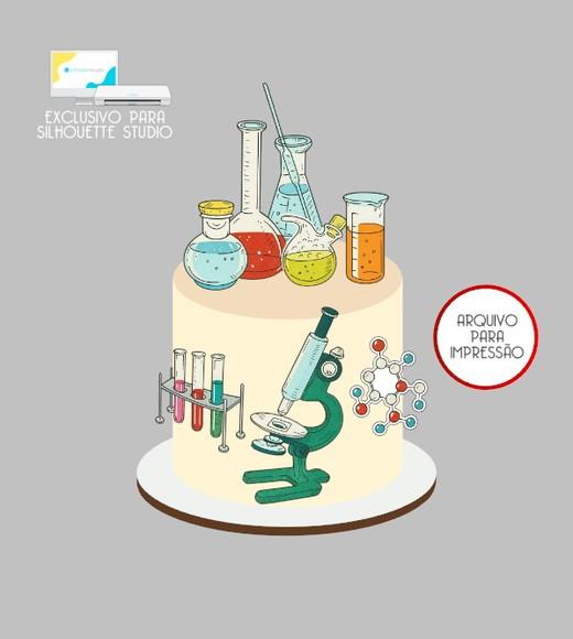 2670 - Arquivo Topo de Bolo Química Químico