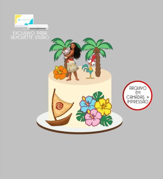 2770 - Arquivo Topo de Bolo Moana