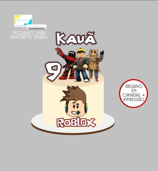 2827 - Arquivo Topo de Bolo Roblox