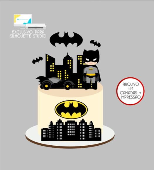 2909 - Arquivo Topo de Bolo Batman Baby