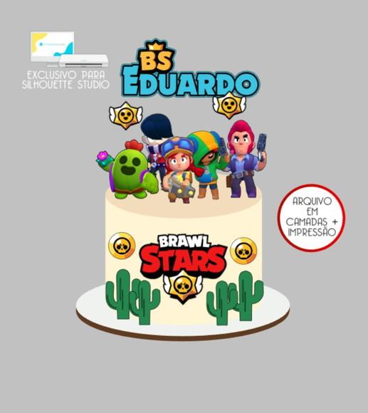 3018 - Arquivo Topo de Bolo Brawl Stars