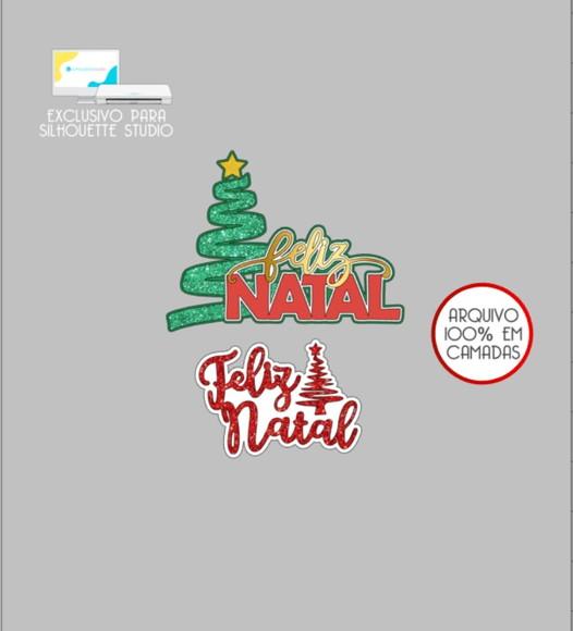 3101 - Arquivo Topo de Bolo Feliz Natal