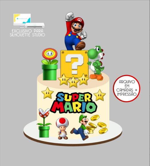 3145 - Arquivo Topo de Bolo Super Mario