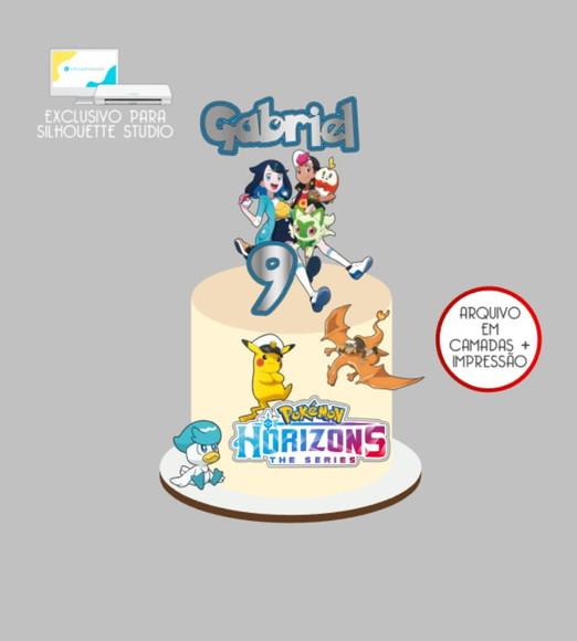 3152 - Arquivo Topo de Bolo Pokémon Horizons