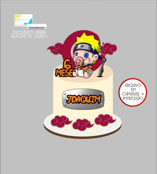 3238 - Arquivo Topo de Bolo Naruto Baby