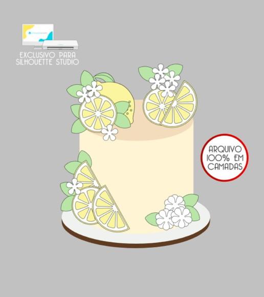 3286 - Arquivo Topo de Bolo Limão Siciliano