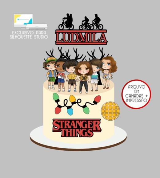 3372 - Arquivo Topo de Bolo Stranger Things