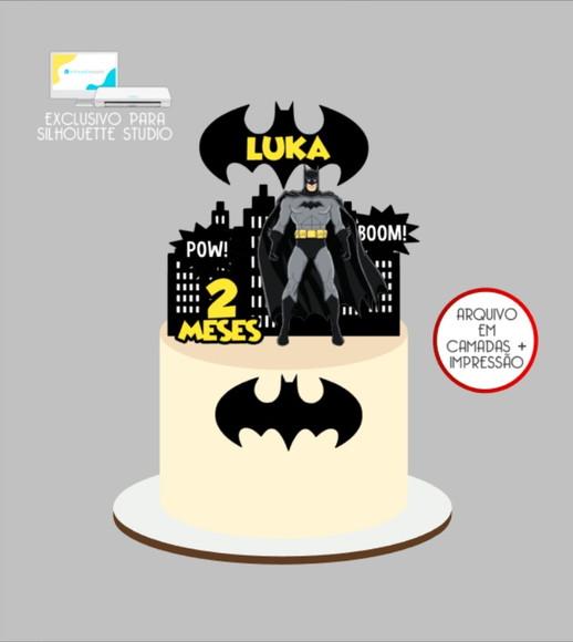 3419 - Arquivo Topo de Bolo Batman