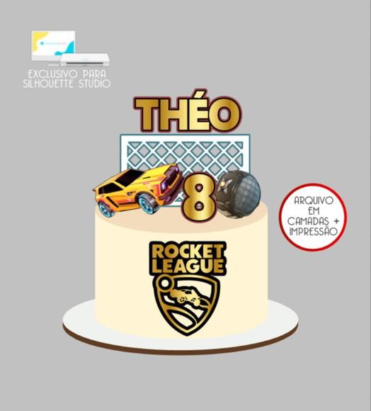 3476 - Arquivo Topo de Bolo Rocket League