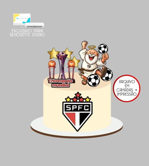 3642 - Arquivo Topo de Bolo São Paulo Futebol Mascote