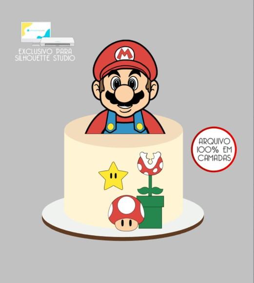 3666 - Arquivo Topo de Bolo Super Mario