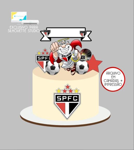 3692 - Arquivo Topo de Bolo São Paulo Futebol Mascote