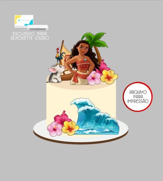 3740 - Arquivo Topo de Bolo Moana