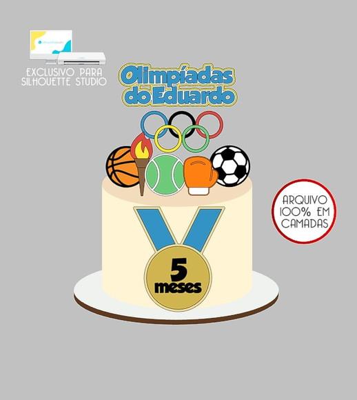 375 - Arquivo Topo de Bolo Olimpíadas