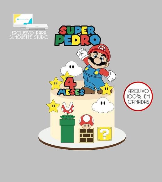 377 - Arquivo Topo de Bolo Super Mario