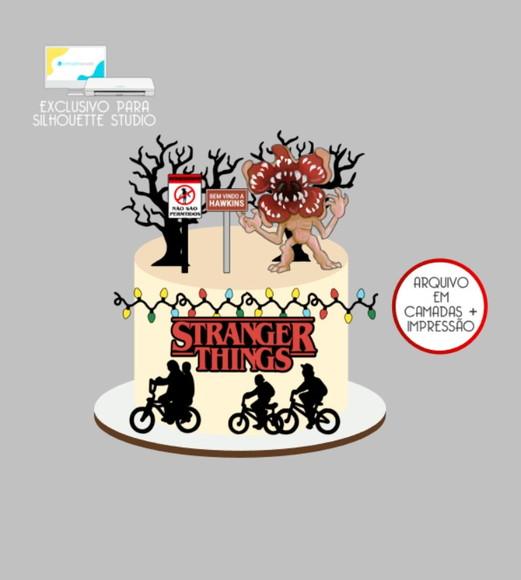 3777 - Arquivo Topo de Bolo Stranger Things