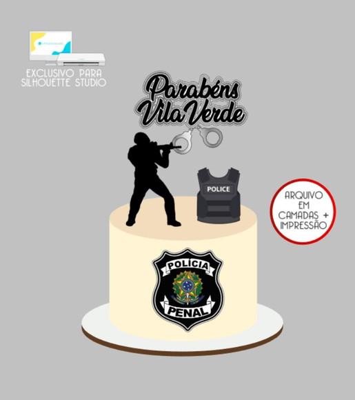 3789 - Arquivo Topo de Bolo Polícia Penal