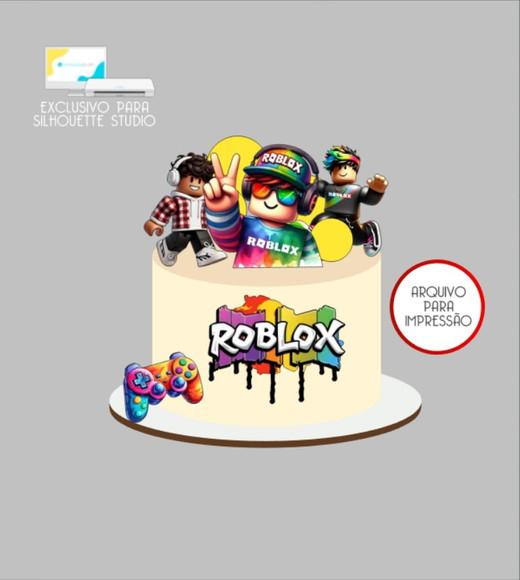3802 - Arquivo Topo de Bolo Roblox