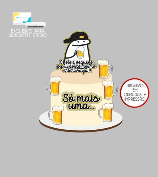 3829 - Arquivo Topo de Bolo Bento Flork Só Mais Uma