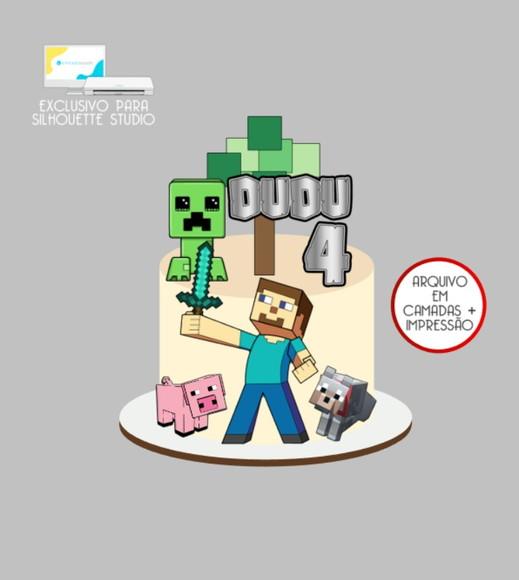 3837 - Arquivo Topo de Bolo Minecraft