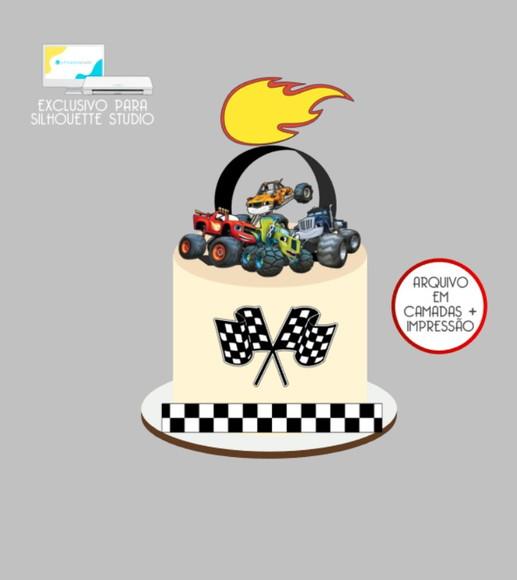 3890 - Arquivo Topo de Bolo Blaze e os Monster Machine