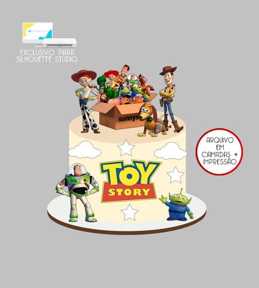 3918 - Arquivo Topo de Bolo Toy Story