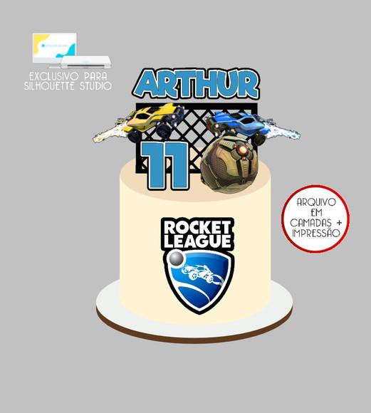 3919 - Arquivo Topo de Bolo Rocket League