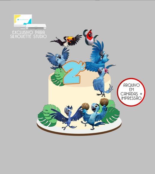 3931 - Arquivo Topo de Bolo Rio Filme Arara Azul