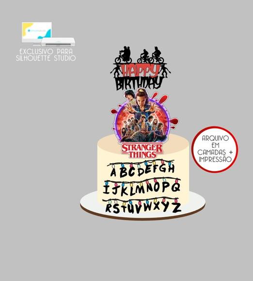 3992 - Arquivo Topo de Bolo Stranger Things