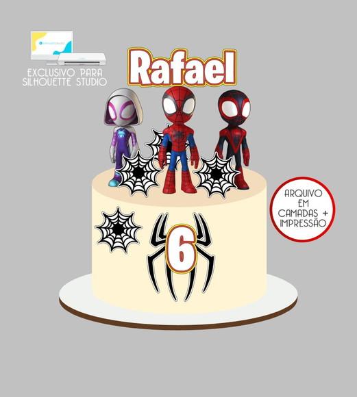 4039 - Arquivo Topo de Bolo Spidey Homem Aranha