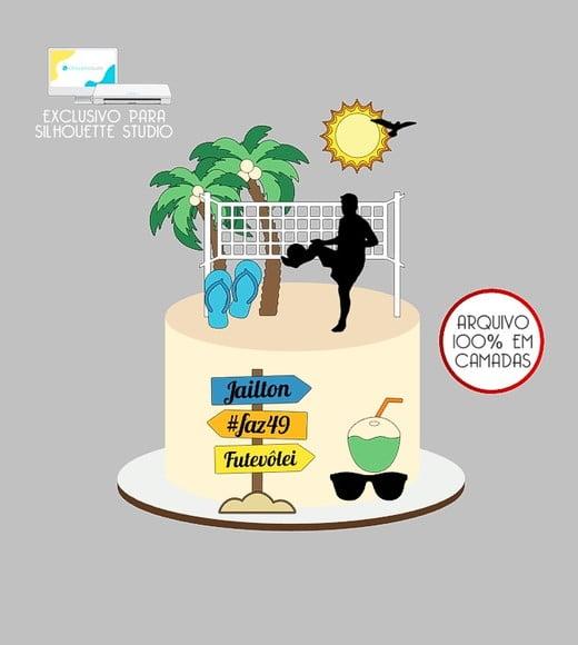 404 - Arquivo Topo de Bolo Praia Futevôlei