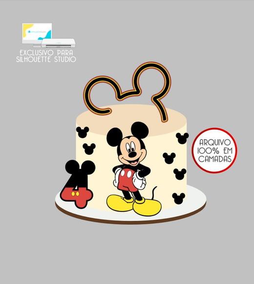 4070 - Arquivo Topo de Bolo Mickey Mouse
