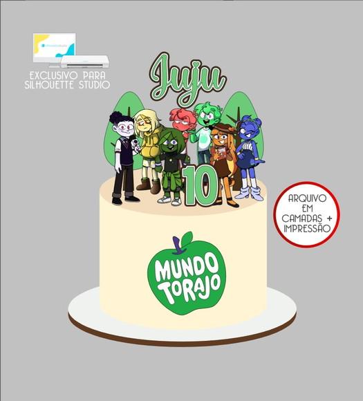 4085 - Arquivo Topo de Bolo Mundo Torajo