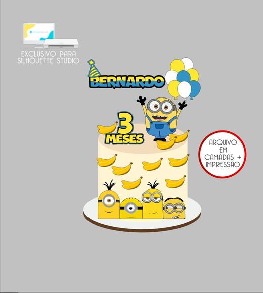 4213 - Arquivo Topo de Bolo Minions