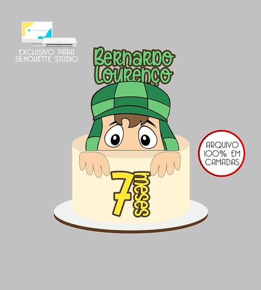 512 - Arquivo Topo de Bolo Chaves