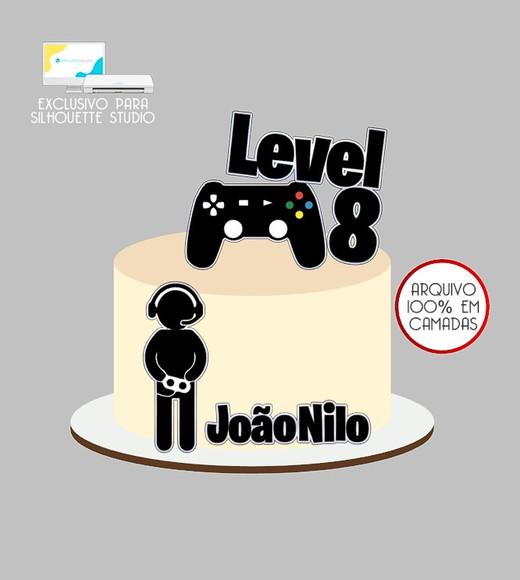 598 - Arquivo Topo de Bolo Video Game Playstation