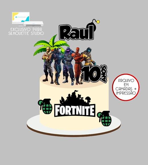 683 - Arquivo Topo de Bolo Free Fire
