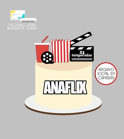 789 - Arquivo Topo de Bolo Cinema Pipoca Netflix