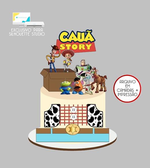 842 - Arquivo Topo de Bolo Toy Story