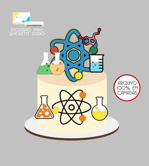 923 - Arquivo Topo de Bolo Química Químico