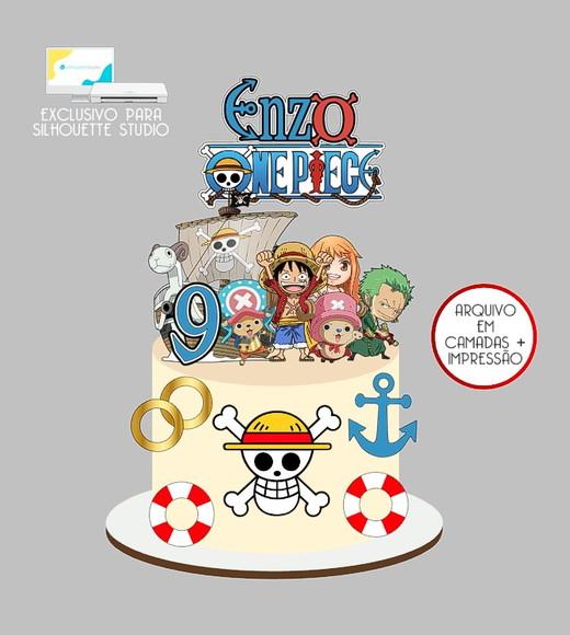 953 - Arquivo Topo de Bolo One Piece