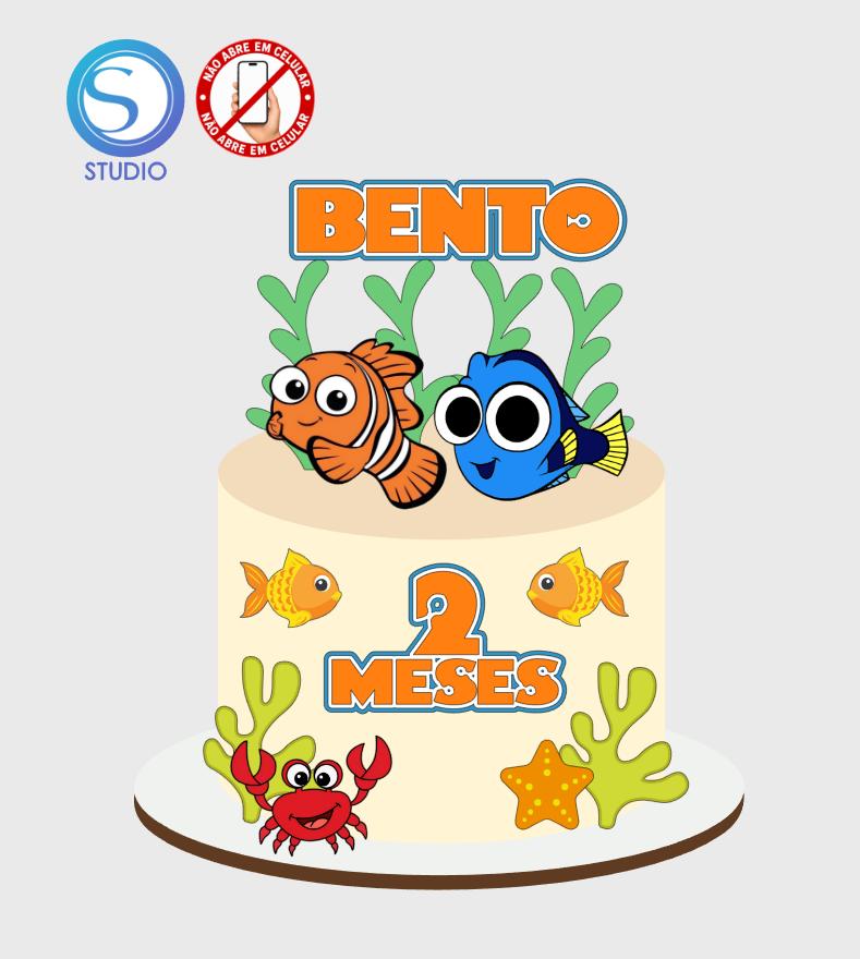 4306 - Arquivo Topo de Bolo Procurando Nemo