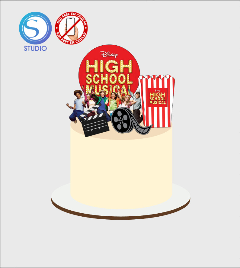 4502 - Arquivo Topo de Bolo High School Musical