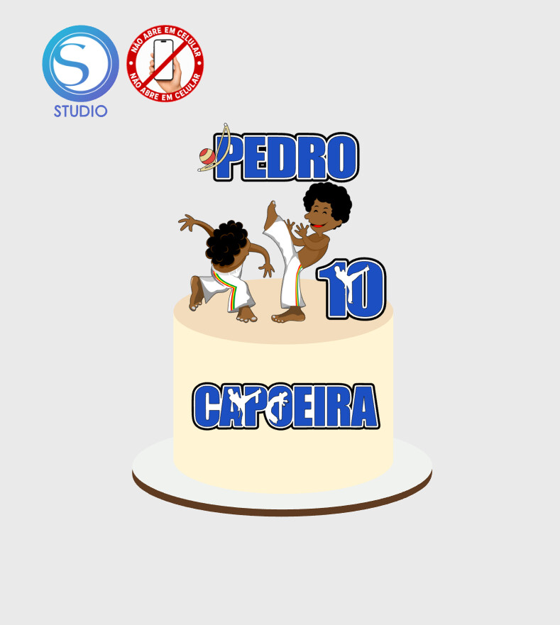 4631 - Arquivo Topo de Bolo Capoeira