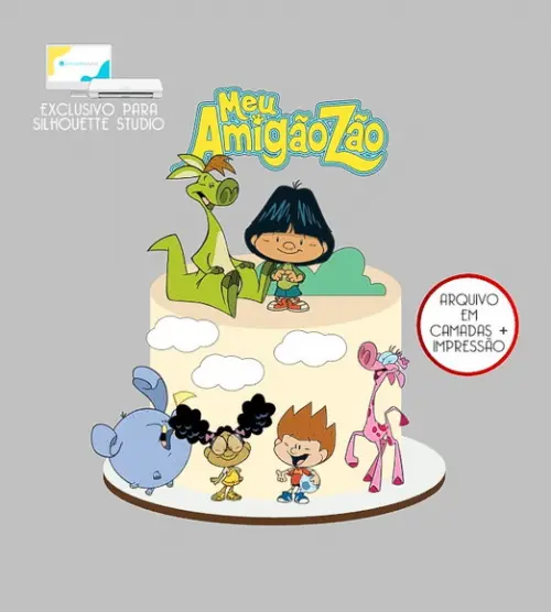 1039 - Arquivo Topo de Bolo Meu Amigãozão